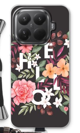 Hello in flowers