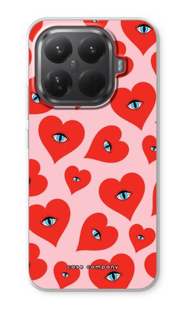 Red heart eyes