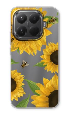 Sunflower and bees