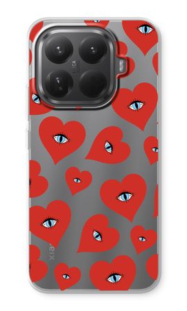 Red heart eyes