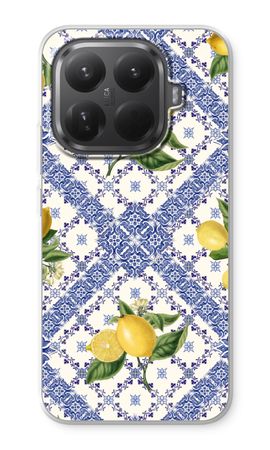 Blue tiles and lemons