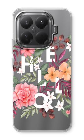Hello in flowers