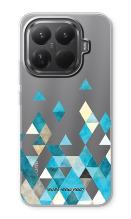 Coloured triangles blue