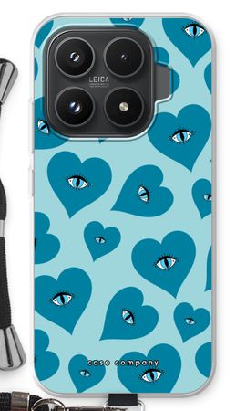 Blue heart eyes