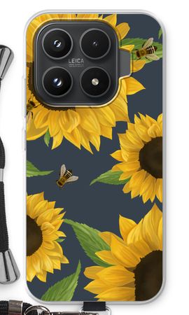 Sunflower and bees