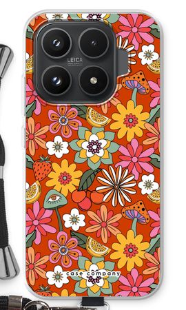 Retro Flowers - Red