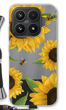 Sunflower and bees