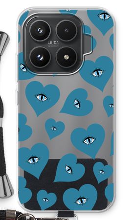 Blue heart eyes
