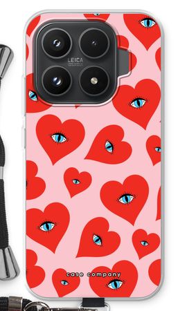 Red heart eyes