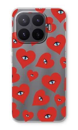 Red heart eyes