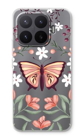 Schmetterling in einer blumigen Welt