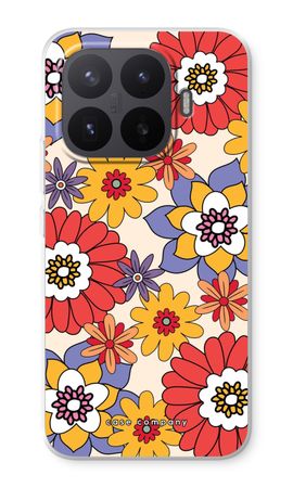 Retro Blumen - Gelb