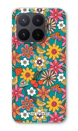 Retro Blumen N°2 - Blau