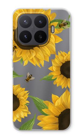 Sunflower and bees