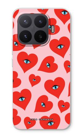 Red heart eyes