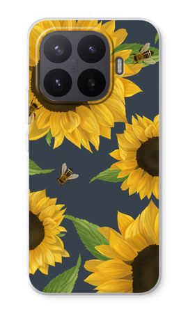 Sunflower and bees