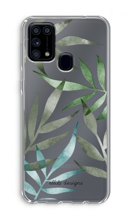 Tropical watercolor leaves