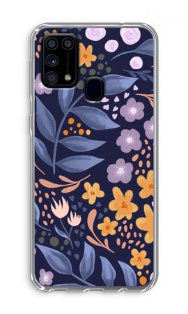 Flowers with blue leaves