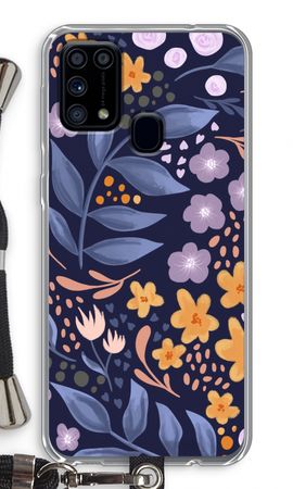 Flowers with blue leaves