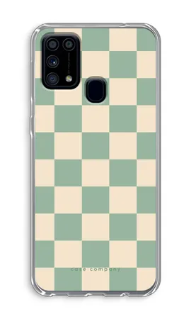 Checkered Mint, Miękkie etui Samsung Galaxy M31