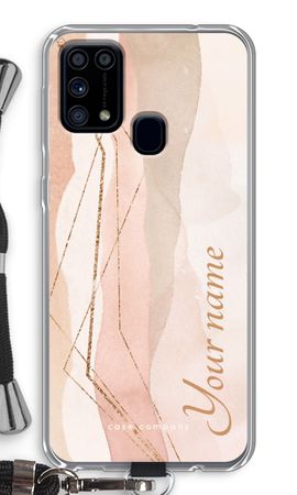 Gold Lines Namecase - Blush