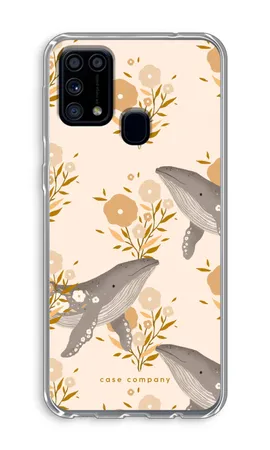 Floral Whales, Mек кейс Samsung Galaxy M31