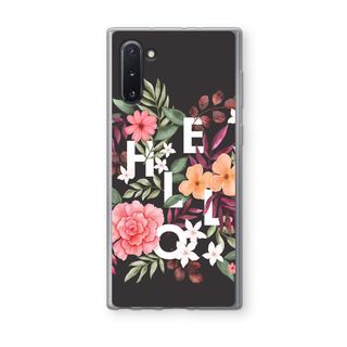 Hello in flowers