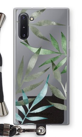 Tropical watercolor leaves