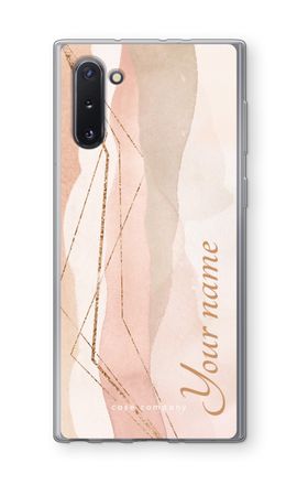 Gold Lines Namecase - Blush