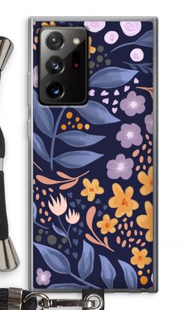 Flowers with blue leaves