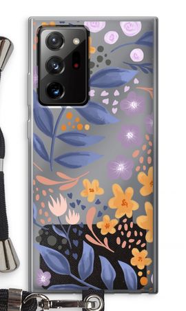 Flowers with blue leaves