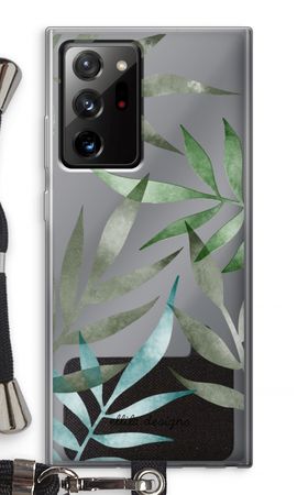 Tropical watercolor leaves