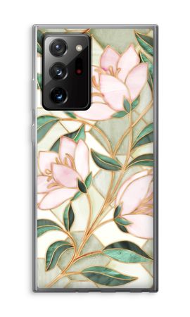 Orange stained glass flower