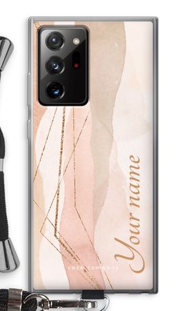 Gold Lines Namecase - Blush