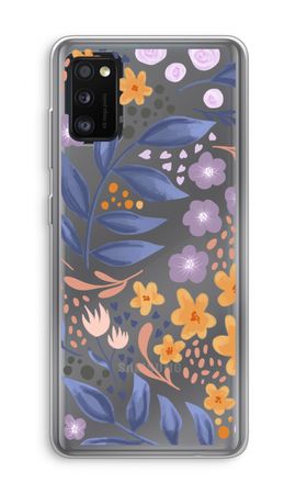 Flowers with blue leaves