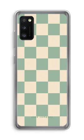 Checkered Mint, Miękkie etui Samsung Galaxy A41