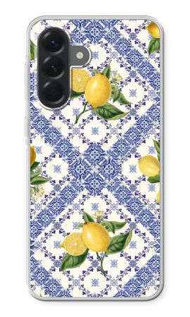 Blauwe tegels en citroenen