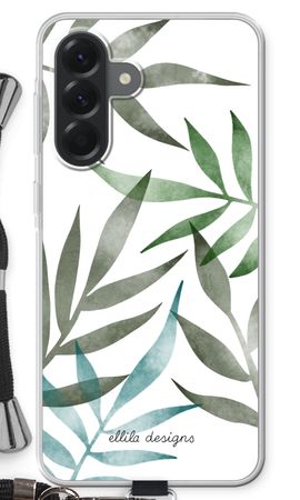 Tropical watercolor leaves
