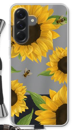 Sunflower and bees