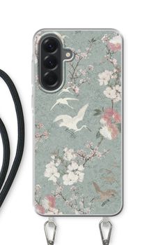 Japanese crane birds blossom