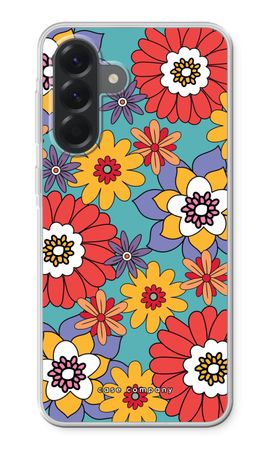 Retro Flowers - Blue