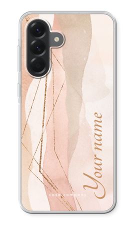 Gold Lines Namecase - Blush