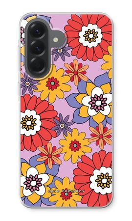 Retro Flowers - Purple