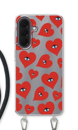 Red heart eyes