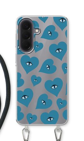 Blue heart eyes