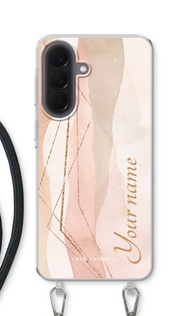Gold Lines Namecase - Blush