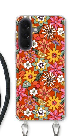 Retro Blumen - Rot