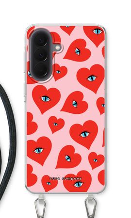 Red heart eyes