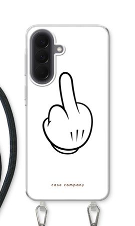 Mittelfinger weiß