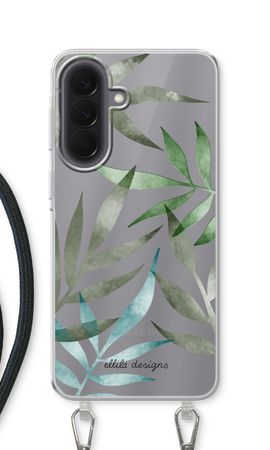 Tropical watercolor leaves